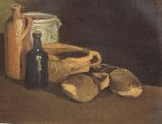 Vincent Van Gogh Still Life with Clogs and Pots (nn04) oil on canvas